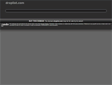 Tablet Screenshot of droplist.com